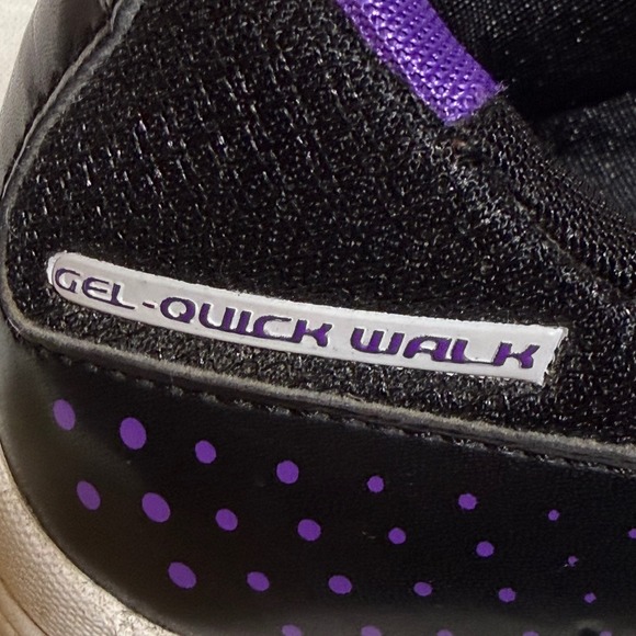 ASICS Gel-Quick Walk Women's 8 Black‎ Purple Walking Shoes Q268N Comfort Sneaker - Picture 8 of 10